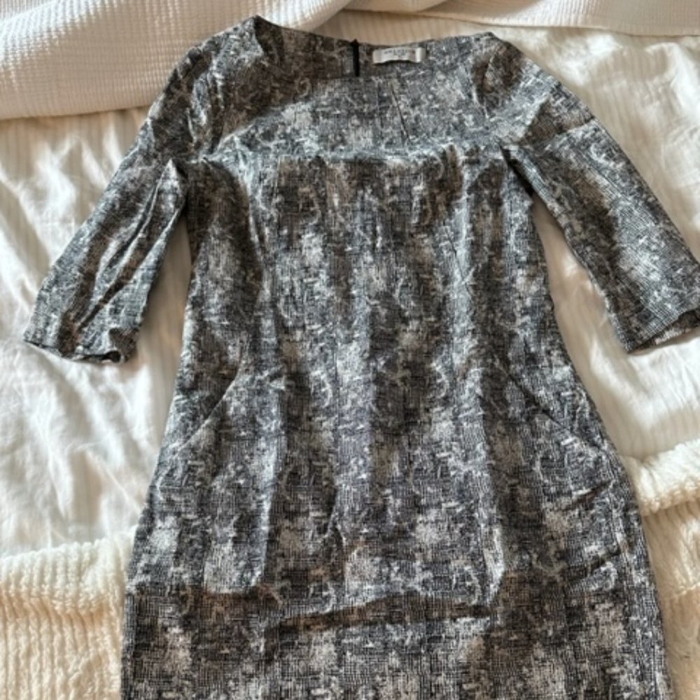MM LaFleur Print Knee Length Work Dress - Size 10